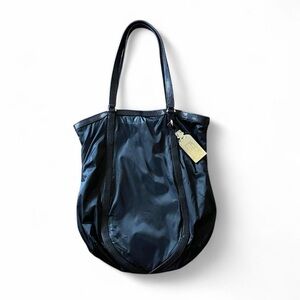 Henri Bendel Black Nylon City Tote Bag